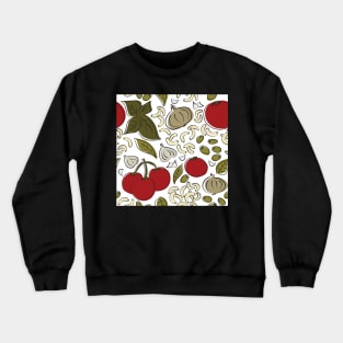 Italian Pasta Bowl Pattern Crewneck Sweatshirt